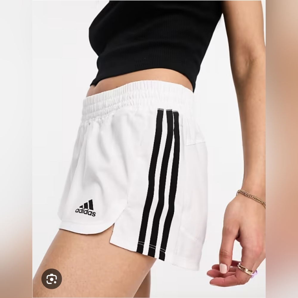 $25 adidas Women Pacer Woven Training Shorts